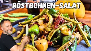 So bereitest du frische Bohnen perfekt zu. Röstbohnen Salat mit Suchtgefahr!