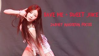 240107 퍼플키스 (PURPLE KISS) 나고은 (NA GO EUN) - SAVE ME + SWEET JUICE 4K 직캠