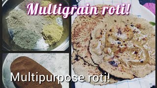 Multigrain roti recipe! /Gluten free chapati / Chapati for thyroid/BP/Diabetics/weightloss roti!!