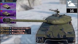 The new IS-6 Platoon (16 kills❗️) | War Thunder Mobile