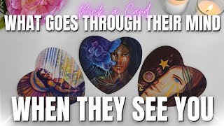 What Goes Through Their Mind When They See You? 💕💭🤔 PICK A CARD | Timeless Tarot Love Reading