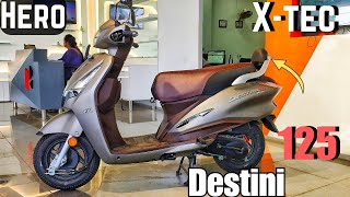 Hero destini 125 X-tec 2024 new model OBD-2 fi E20 New update price mileage review #herodestini125