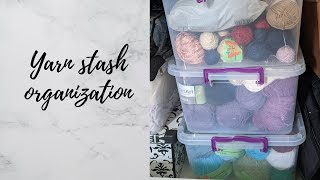 Yarn stash organization