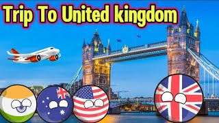 Trip to United kingdom ✈️ | #countryballs #worldprovinces #viral #uk #mapping