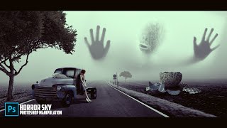 Make a horror sky   Photoshop Manipulation Editing Tutorial !! 7studio777 !!