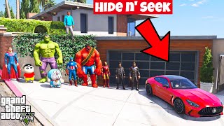 Franklin and Shinchan Play Hide & Seek Play With All Avengers or Winner get A prize IN GTA V