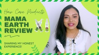 Hair Care Products Review। Mama Earth। Shampoo, Conditioner & Serum । Esthetic Pattern