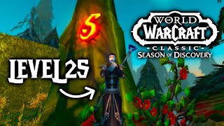 new player hits max level in classic wow (season of discovery)