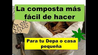 Así empiezo la composta en costal | Composta seca| Ideal para departamentos