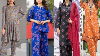 One Print dress Designs,, Trouser and shirt Same print design/@fashion with mehnaz