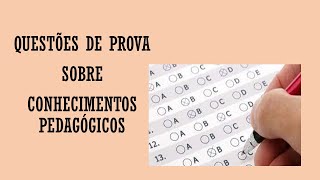 SIMULADO sobre Conhecimentos Pedagógicos.