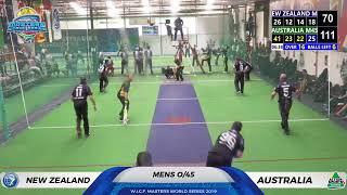 WICF 2019 Sunday 20 Oct Australia M45 VS New Zealand M45 11:30 COURT 2