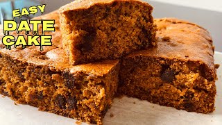 Easy Date cake | Soft and Delicious Date cake|Perfect Date Cake