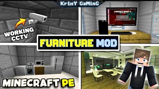 BEST FURNITURE MOD FOR MINECRAFT PE ( 1.19+ ) | FURNITURE ADD-ON MCPE | 2023 !