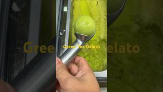 Green tea hard ice cream gelato Crème glacée dure au thé vert #subscribe #food #dessert #tiktok