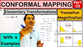 Elementary Transformations examples(Translation & Magnification) in Conformal Mapping: lecture-3