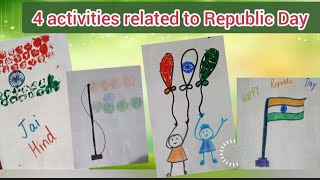 4 Activities related to Republic Day & Independence|Bubble wrap|Papertearing|with coin🪙|usingcrayon