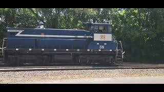 Charlotte & Western (old 38 Locomotive reversing back)