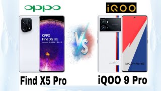 OPPO Find X5 Pro vs vivo iQOO 9 Pro || Comparison.