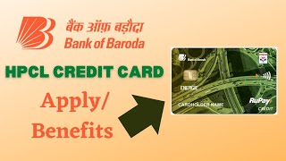 Bob hpcl Energie Credit Card apply process | Without document | Upi pay  option,Unlimeted benefits |