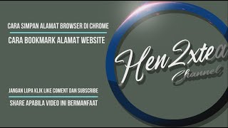 cara simpan alamat website bookmark di google chrome