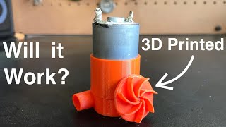 Can you 3D print a water pump?