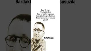 Bertolt Brecht  #bertoltbrecht #edebiyat  #yazarlar #seslikitapsiir #felsefe #viralvideo #şair