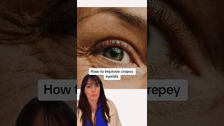 How to improve crepey eyelids non-surgically #antiageing #eyelift #agewell #dermatologist