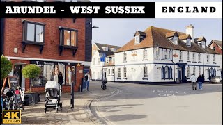 England: [4K] Walk | Arundel, West Sussex | Civil Parish in the Arun District of the South Downs