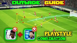 Outwide playstyle Complete Guide | Efootball 2024 mobile