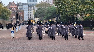 Changing of the Guards Bands leaving Buckingham Palace