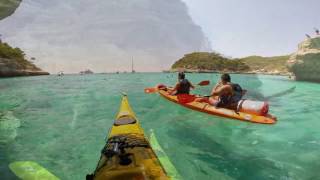 Mejores cuevas de Menorca en Kayak. Part1. Kayaking best caves Menorca.