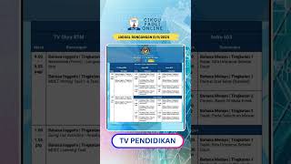 JADUAL PROGRAM TV PENDIDIKAN DI TV 8 SEPTEMBER 2024 #edutv #tvpendidikan