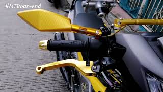 MTR SIDE MIRROR BAR END BRAKE LEVER // MOTORCYCLE LOW BUDGET ACCESSORIES