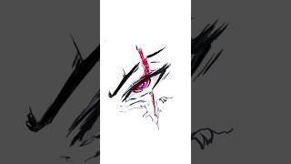 Drawing Speed Sharingan 😎 #shorts #animedrawing