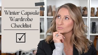 My Checklist to Create Your Amazing Winter Capsule Wardrobe