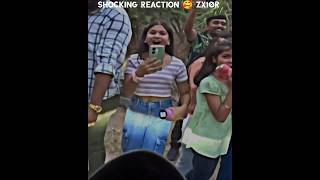 Cute Girl Shocking 😂 Reaction Kawasaki Ninja Zx10r 🥰#publicreaction #girlreaction #shorts