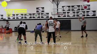 NO BACKBOARD BASEKTBALL LEAGUE - BETA 1 GAME 1 :  Looney Goons vs. Climate Change