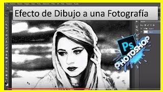 Efecto de dibujo en Photoshop | HD | Aprende muy fácil con  Tutorial en Español