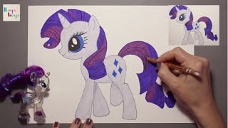 My Little Pony Rarity Çiz ve Boya | Renkleri Öğreniyorum | Hayvanları Öğreniyorum