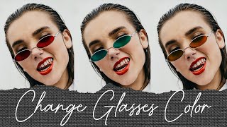 How To Change Glasses Color In Photoshop Tutorial | ARStudio | 2021