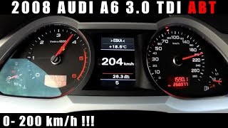 2008 Audi A6 3.0 TDI ABT 280 KM Przyspieszenie / Acceleration 0-200