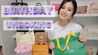 WHAT I GOT FOR MY BIRTHDAY | *Unboxing* ft. Goyard & LV 😍