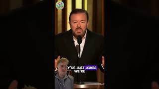 Reacting to Ricky Gervais is opening monologue for his last ever hosting of the Golden Globes!🎗️🤩