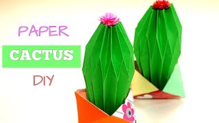 How to make PAPER CACTUS PLANTS