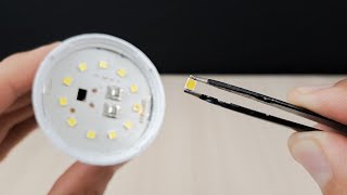 A new method of repairing a burnt bulb | repairing a burnt bulb