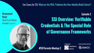 SSI Toronto #1 Clip 2 - The Special Role of Governance Frameworks