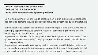 Psicología del Pensamiento UNED - Tema 5, Parte 6