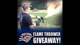 FLAMETHROWER GIVEAWAY!🔥 ENTER BELOW! #shorts