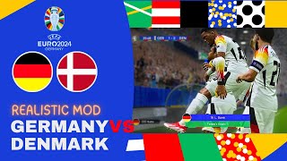 EURO 2024 | GERMANY VS DENMARK | GAMEPLAY PES 2021.